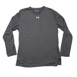 Under Armour Men's Large UA 2.0 Long Sleeve Locker Tee Loose Fit Gray